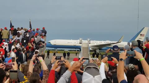 Trump AF1 Fayetteville 2020