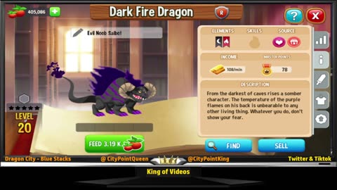 Dragon City - Dark Fire Dragon