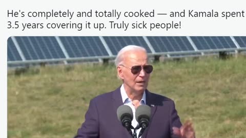 BIDEN: "I've traveled from everywhere from North Korea..." He's completely and totally cooked — and Kamala spent 3.5 years covering it up. Truly sick people!