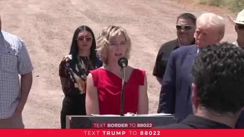 💥💥💥 Trump brought a woman to the border whose skull was cracked by an illegal alien in San Francisco