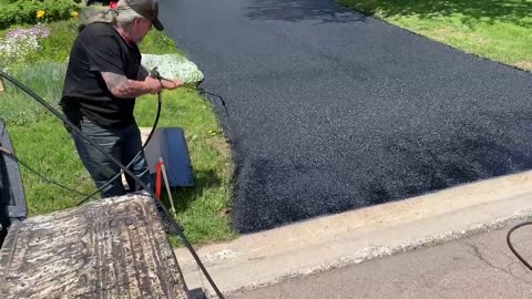 Professional Asphalt Spray Sealing: “The High Noon Spray Seal One” Top Coats Pavement Maintenance