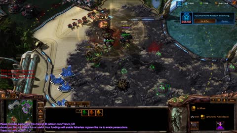 starcraft2 zerg v terran on waterfall and got beaten by battlecruisers again :/