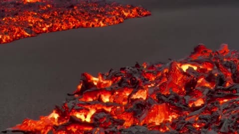 nature Lava flow on La Palma island. NATURE