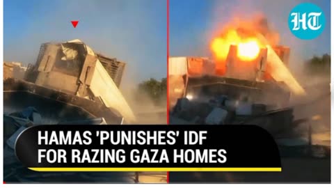 IDF bulldozers go up in smoke as Al-Qassam Punishes Isreal For Razing Gaza Home