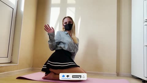 Yoga in Everyday Clothes_ The School Skirt Edition