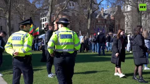 London’s ‘rally for freedom’ sees hundreds decry COVID restrictions