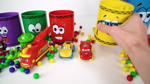 Best Toy Learning Video for Toddlers and Kids Learn Colors with Surprise Crayons!