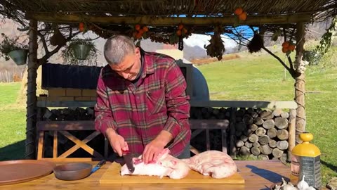 Cooking Shawarma A Whole 100kg BULL On A Spit! A Grand Dish For All Children