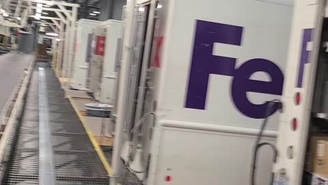 Windy day at fed ex