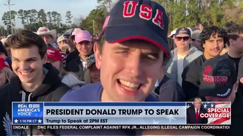 Students at woke college SHOCK reporter after enthusiastically endorsing TRUMP outside his rally