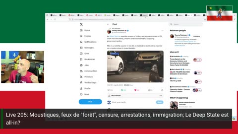 Live 205: Moustiques, feux de "forêt", censure, arrestations, immigration; Le Deep State est all-in?