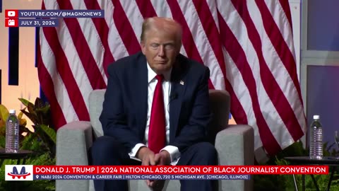 🇺🇸 Donald Trump blasts weird Kamala Harris at National Association of Black Journalist Convention in Chicago, IL