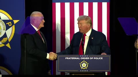 Trump at Fraternal Order of Police meeting