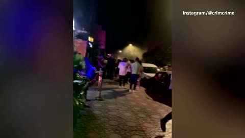 Footage captures confusion moments after Morocco quake