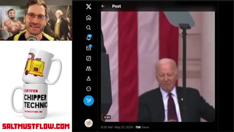 Idiot Joe Biden Falls Asleep During Memorial Day Event