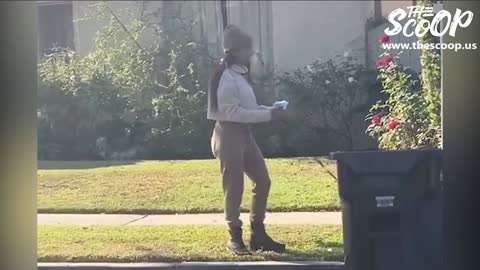 Former Adult Actress Uses Her Own Mask To Pick Up Her Dogs Poop, Then Puts Mask Back On Her Face