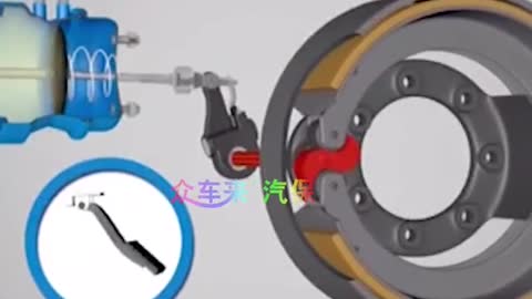 Auto drum brake principle knowledge animation at a glance auto maintenance knowledge