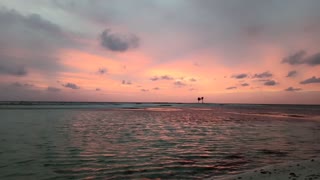 Sunset in the maldives