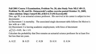 Exam LTAM exercise for September 6, 2021