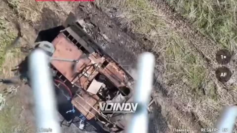 Russian drone wins a dogfight against a Ukrainian drone