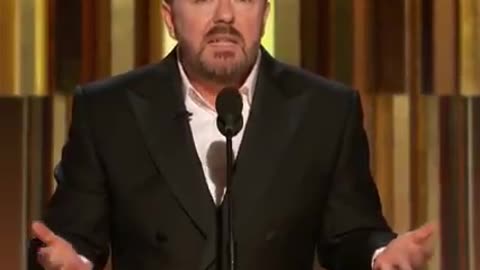 Ricky Gervais TORCHING woke Hollywood is only Award Show moment that matters