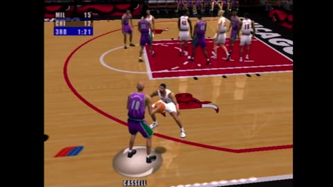 NBA Live 2001 (Ps2) Milwaukee Bucks vs Chicago Bulls Part3