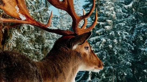 Majestic Deer in the Wild | Nature's Tranquility