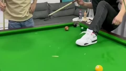 Pool game funny video