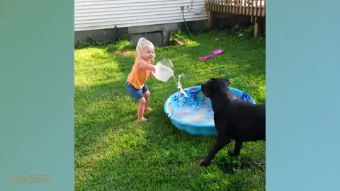 Funny Babies Playing With Water POOL FAILS 😂