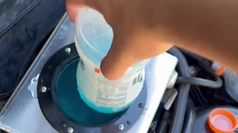 Seeing if my water powered car likes gatorade