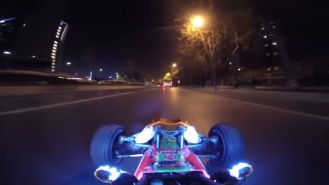 Remote control car with lights