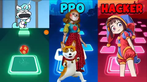 PAW Patrol Chase 🆚 Skye 🆚 Marshall 🆚 Rubble 🎶 Tiles Hop EDM Rush