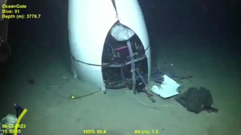 OceanGate submarine after it imploded VIDEO RELEASED 👀