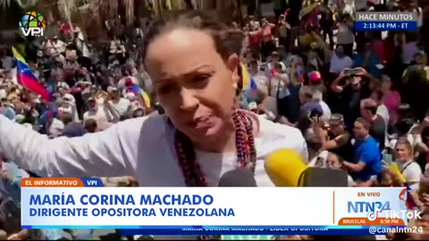 D04 HABLO CON MARIA CORINA MACHADO QUIEN ENVIO UN MENSAJE A LOS GOBIERNOS QUE