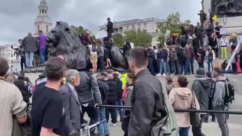 Anna Brees reports on the anti-lockdown protest, Trafalgar Square 29/8/2020