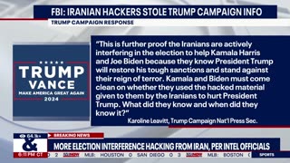 🚨Breaking: Iranian hackers stole Trump campaign info, FBI says | LiveNOW from FOX