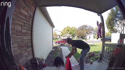 Startled Delivery Driver Saves The Drinks