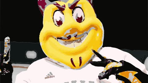 Sparky in his Baseball uniform art video