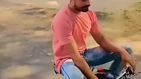 Funny bike ride with me traveling