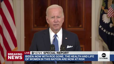 Biden: "The court has done what it has never done before, expressly take away a constitutional right that is so fundamental to so many Americans..."