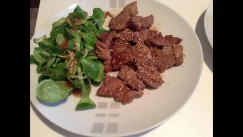 QUICK AND EASY RECIPE FOR SUGAR-COATED BEEF SLICES