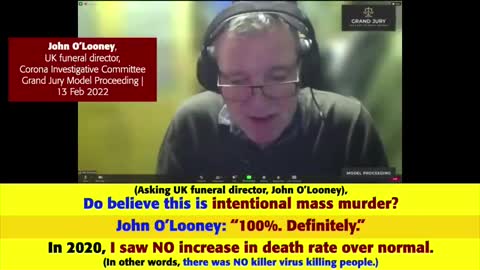 UK funeral director John O'Looney: As Soon As Shot Rolled Out, Deaths Soared 300%