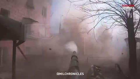 Ukraine War Footage Of Tank Devastating Mariupol