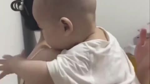 Baby Trying to Put His Mother to Sleep