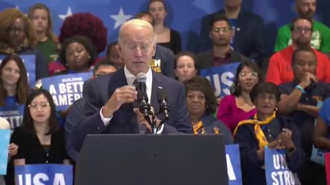 WATCH: Biden Momentarily Loses His Marbles During Speech