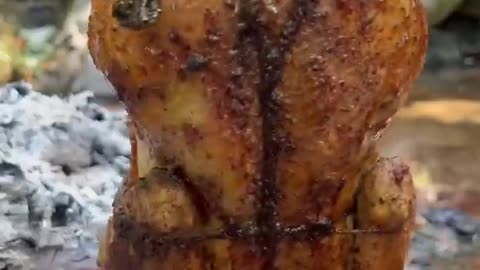 Roasted Chicken In Nature