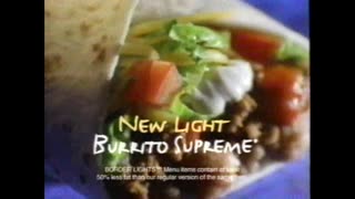 April 30, 1995 - Robert Stack for Taco Bell's New Light Burrito Supreme