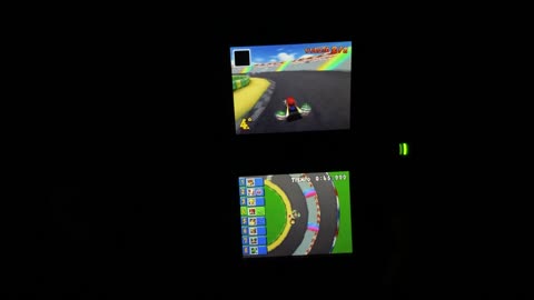 0268-Jugando: mariokart ds, gcn circuito de luigi, copa caparazón, 150cc, grand prix retro