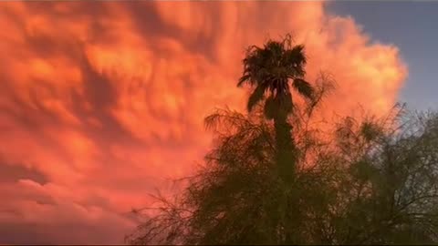 Pre-Hurricane Hilary Clouds in Palm Springs 🌪🌫