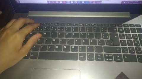 Tapping on notebook keyboard